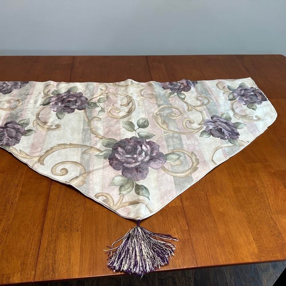 Croscill Elegant Floral Valence with Tassels